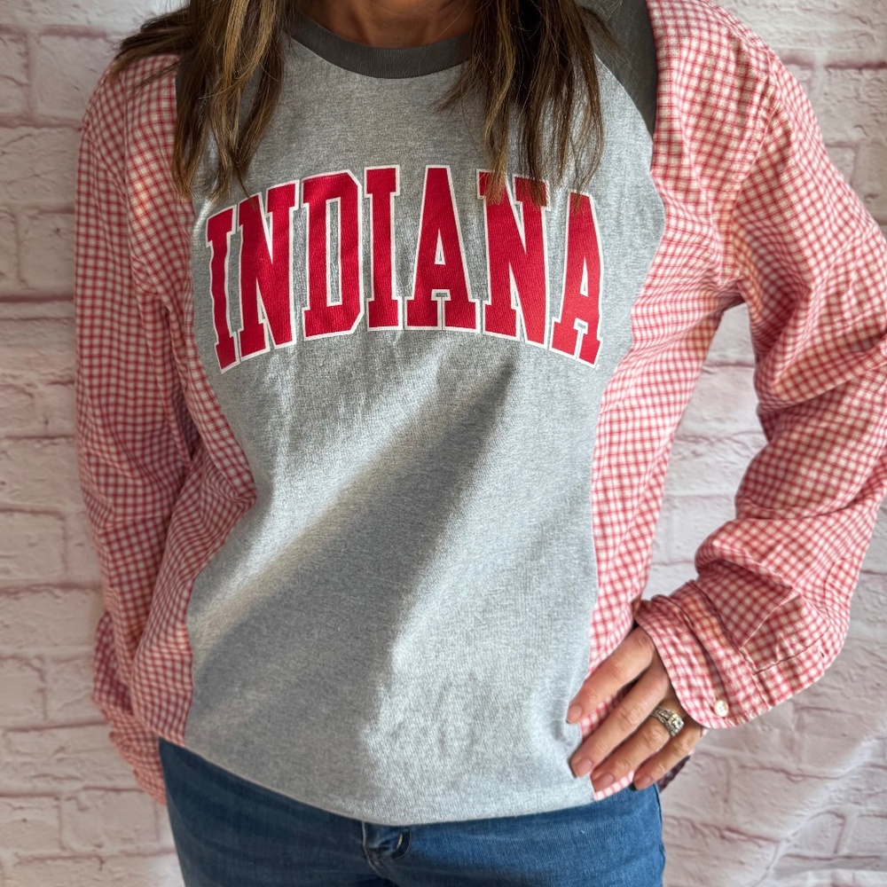 Upcycled Indiana shirt